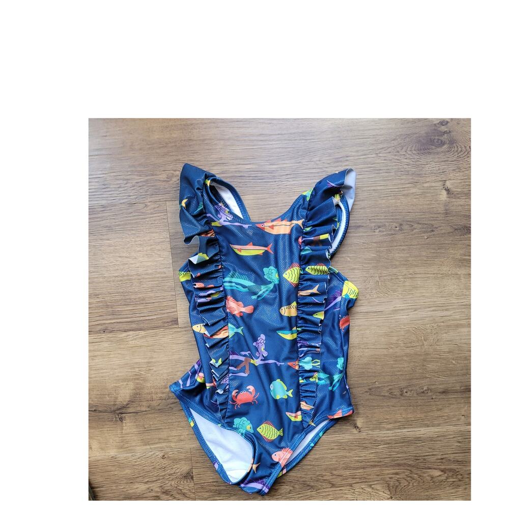 disney girls swimsuit sx 5-6 nwot